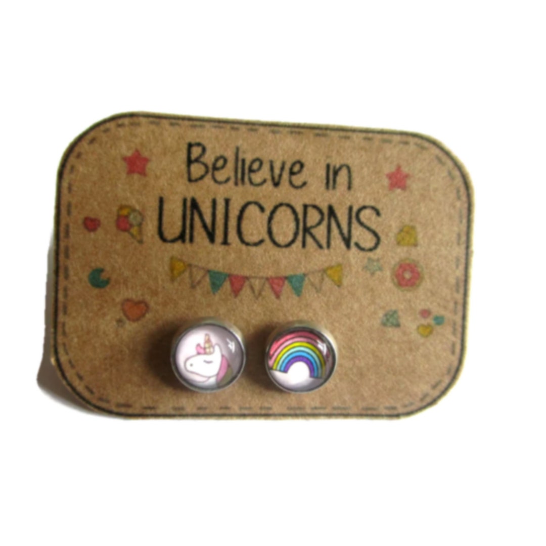 Unicorn & Rainbow Earrings main image 1