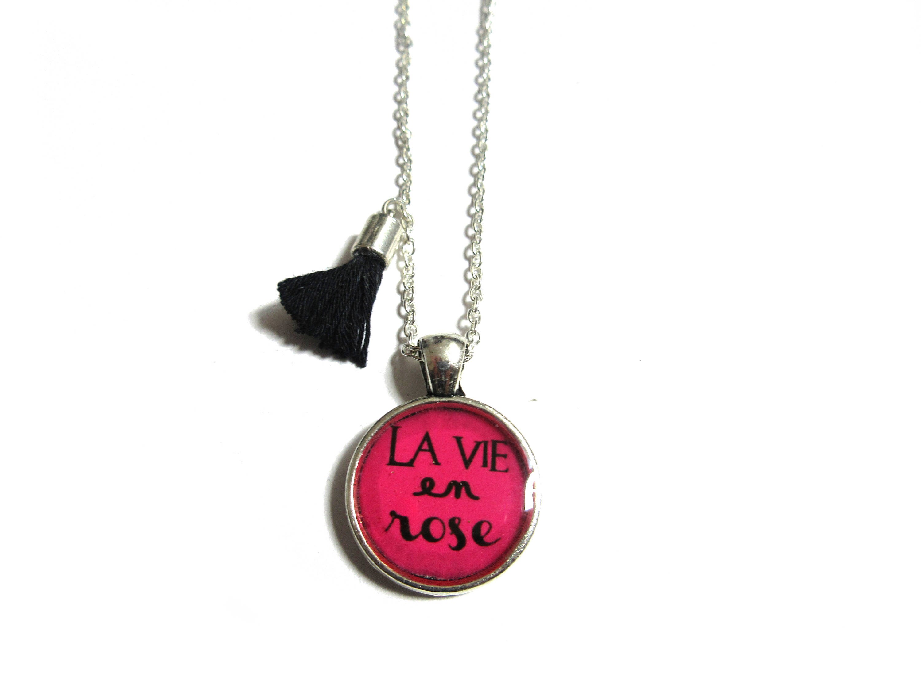 La Vie En Rose Necklace French Quote 