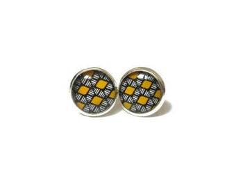 YELLOW SUMMER EARRINGS - Bright earrings - summer outdoors -Teen girl - gift for sister - summer jewelry - Boho earrings - kids jewelry
