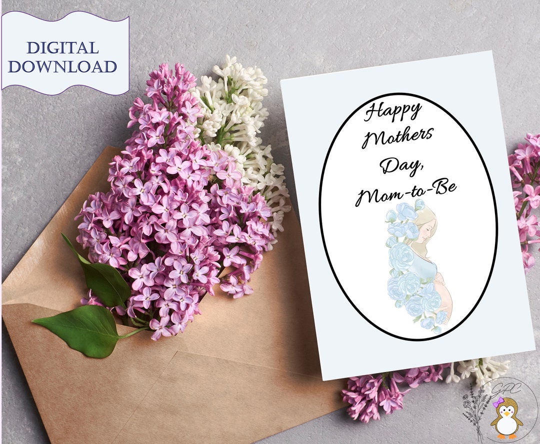 Mother-to-be Mother's Day Printable Greeting Card 3 | 5x7