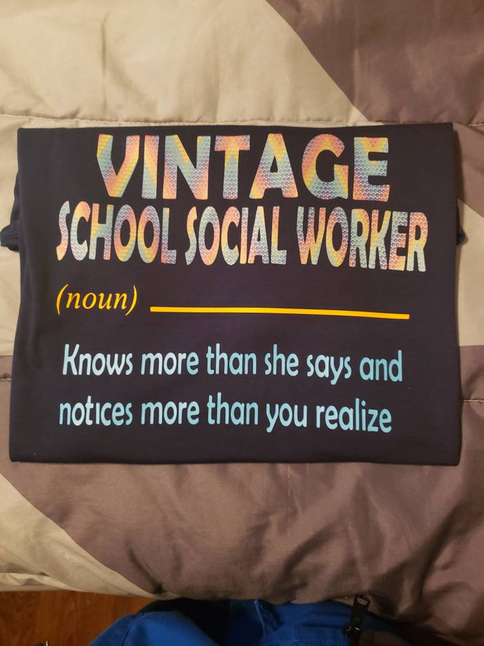 vintage social worker shirt