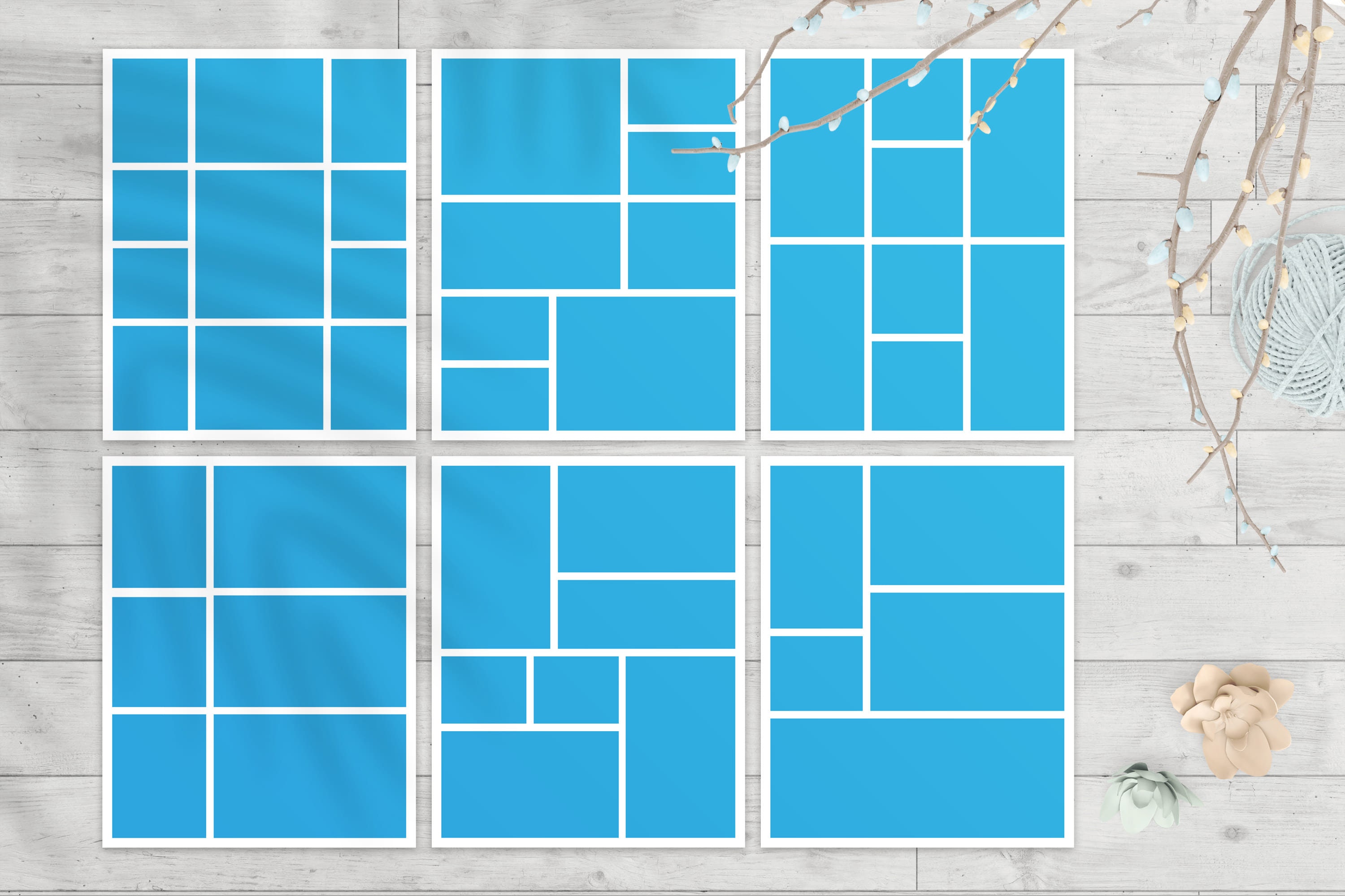 Storyboard Template 8x10 Photo Collage Template 8x10 Etsy