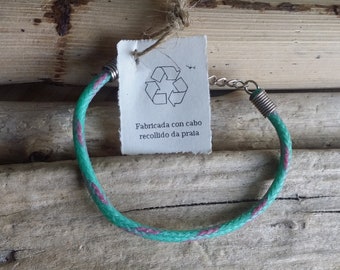 Recycled marine rope bracelet / Surf bracelet / Ecofriendly bracelet / Surf gift / Zero waste gift / Vegan gift / Upcycled / Surf / Man gift