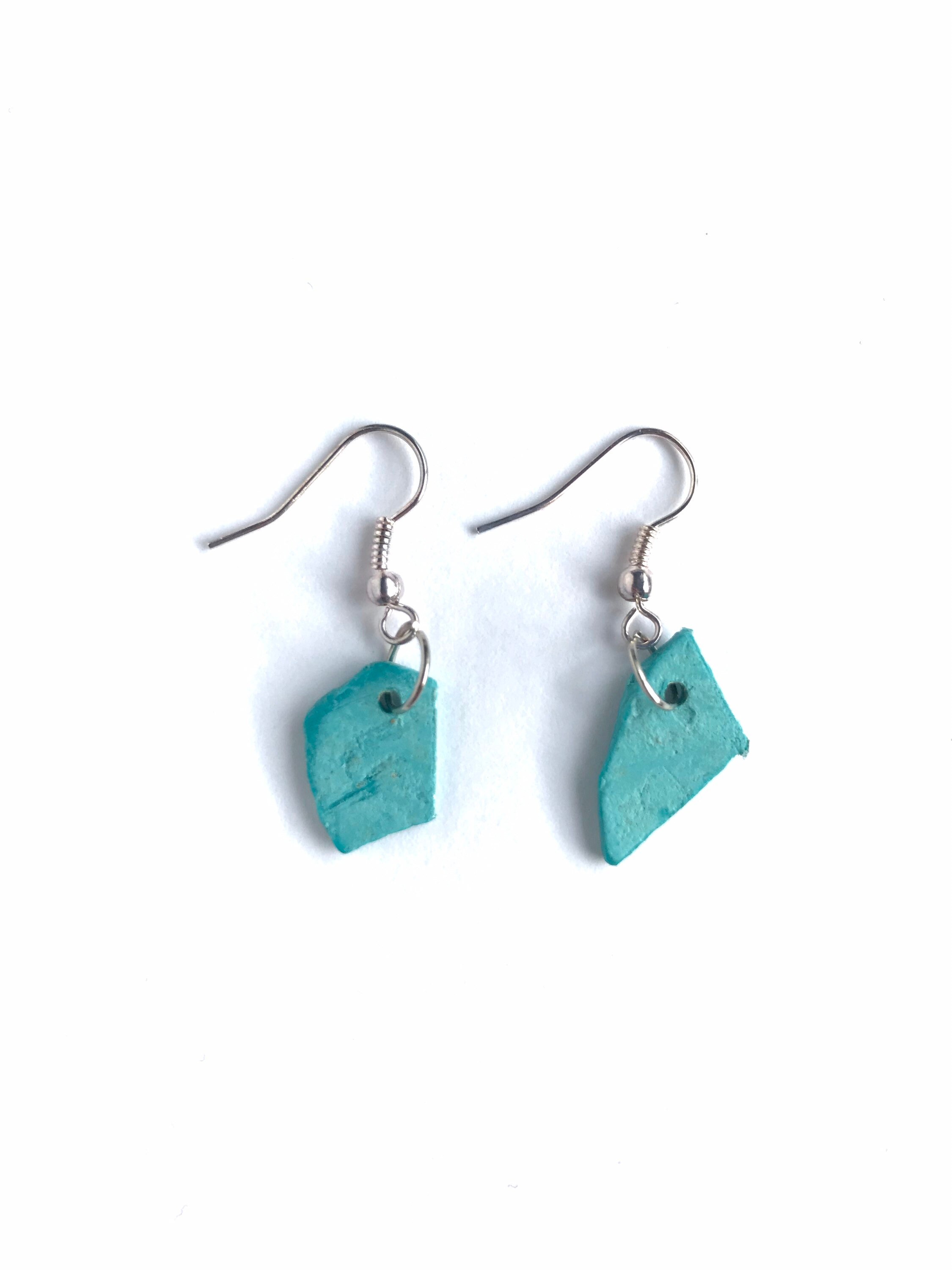 Recycled Earrings / Recycled Plastic Jewelry / Upcycled Etsy