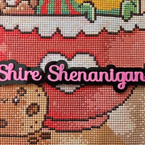 Custom Two Color Acrylic Social Media Name Plate
