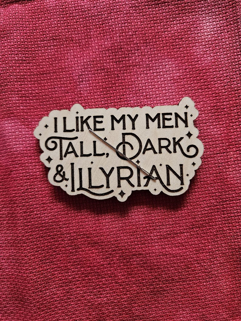 I Like My Men Wooden Needle Minder for Cross Stitch Cover Minder for Diamond Painting image 2