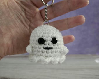 Plush Ghost Keychain, Spooky Halloween Plush