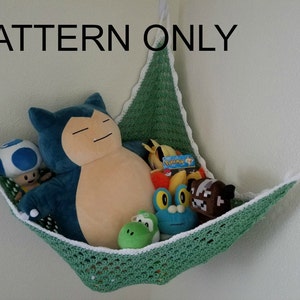 Plushie Hammock Crochet Pattern Toy Net Amigurumi Storage *PATTERN ONLY*