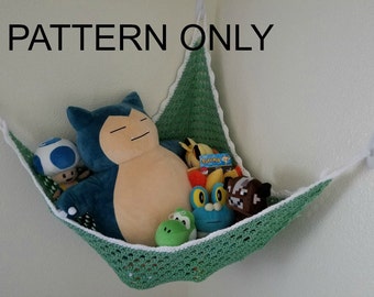 Plushie Hammock Crochet Pattern Toy Net Amigurumi Storage *PATTERN ONLY*