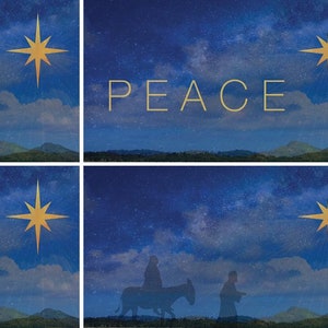 A set of 12 Starry Night Christmas backgrounds in Hi Res JPEG format, Australian outback worship images