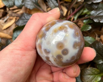 Old Stock Fish Eye Ocean Jasper Sphere