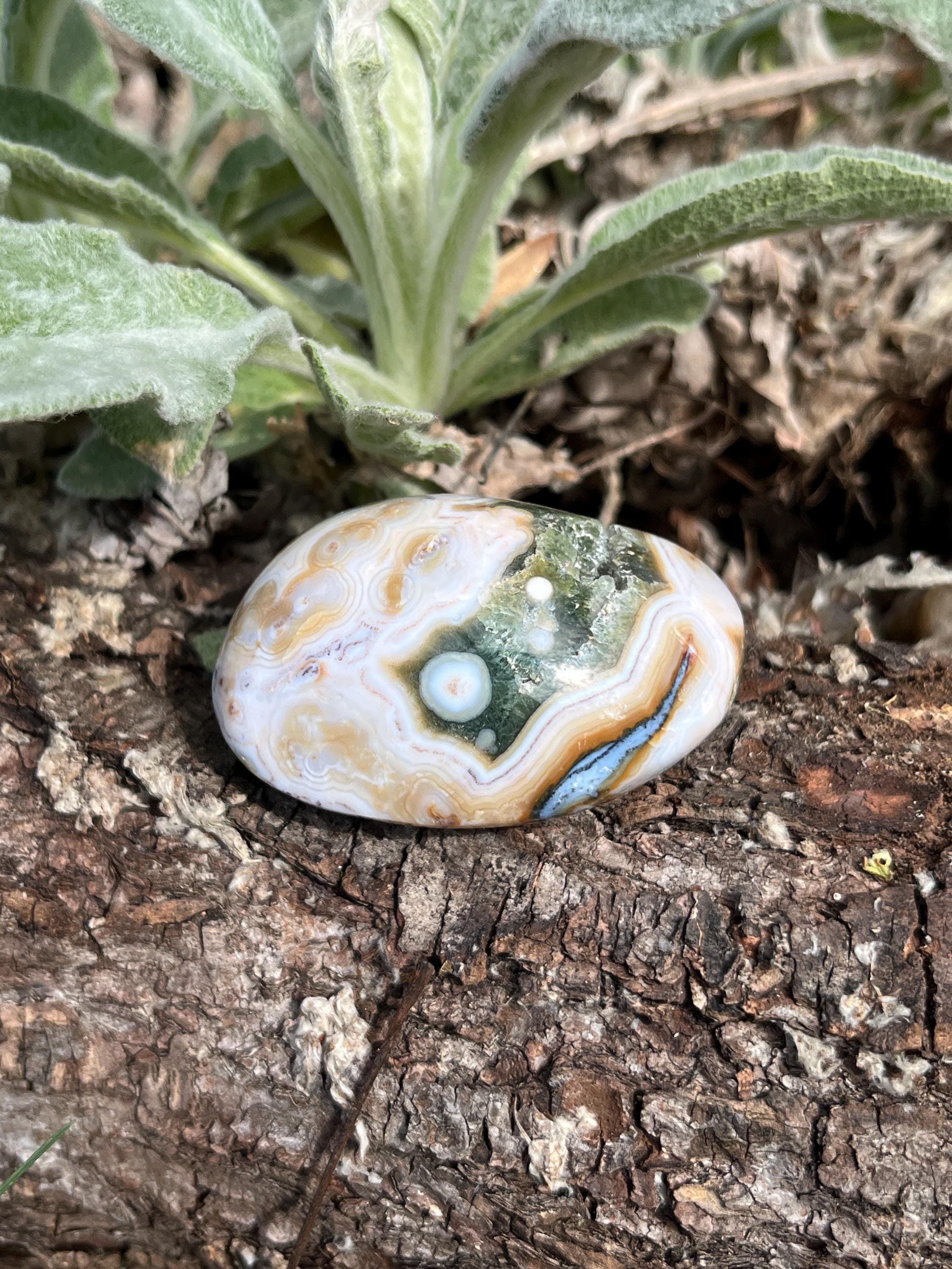 8th Vein Ocean Jasper Palmstones - Etsy