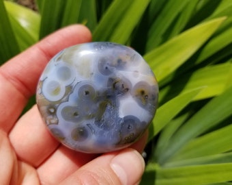 Blue Jelly 8th Vein Morovato Ocean Jasper Palmstone
