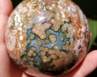 Large Veinless Morovato Ocean Jasper 90 mm Sphere
