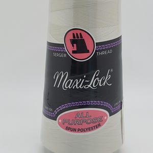 Maxi Lock Thread All purpose Spun Polyester 3000 yd Pearl