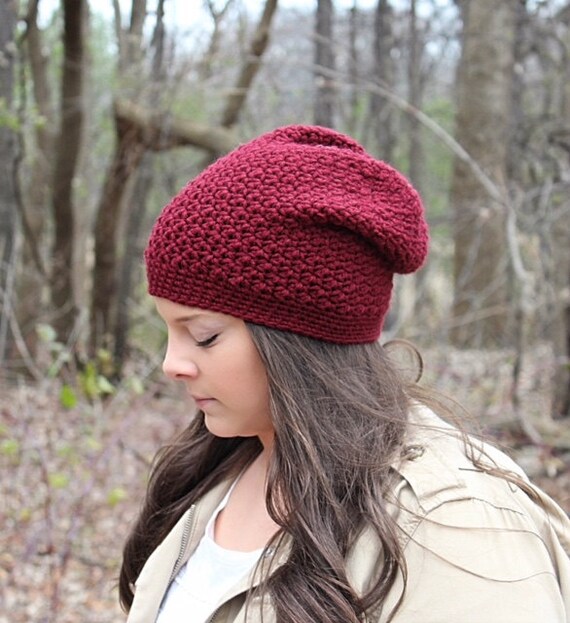 Maroon Slouchy Beanie Maroon Slouchy 