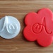 Calligraphy Monogram Cookie Stamp or Fondant Embosser Alphabet Icing Frosting Biscuit Stamp Wedding Cake Fondant Embossing Stamp Engagement