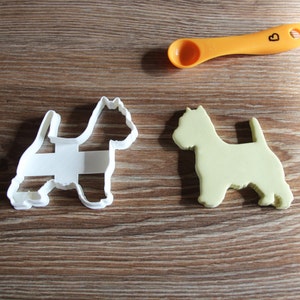 Westie Highland Terrier Cookie Cutter Dog Breed Treat Cutter puppy cupcake toppers