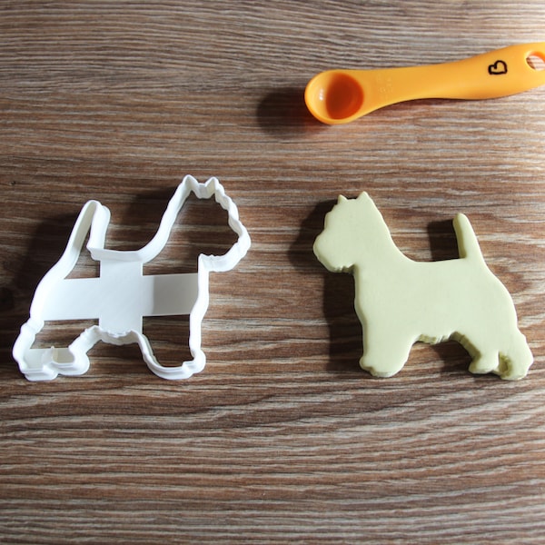 Staedter Westie goffratura Cookie Cutter, Argento, 7.5 cm