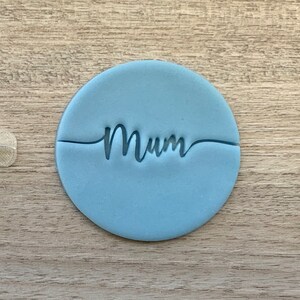 Mamá o mamá Fondant Embosser o sello de galleta, el día de la madre en relieve sello