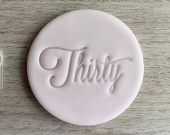 Wytłaczarka do fondantu lub stempel do ciastek Thirty z uchwytem