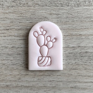 Goffratore di cactus, Timbro per fondente, argilla polimerica, biscotti, ceramica, sapone e impasto