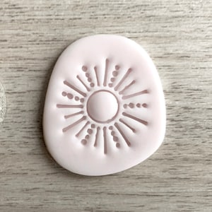 Goffratore solare, timbro per fondente, argilla polimerica, biscotti, ceramica, sapone e pasta