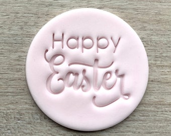 Happy Easter Fondant Embosser or Cookie Stamp Easter Day Icing Frosting Biscuit Stamp Cake Fondant Embossing Stamp