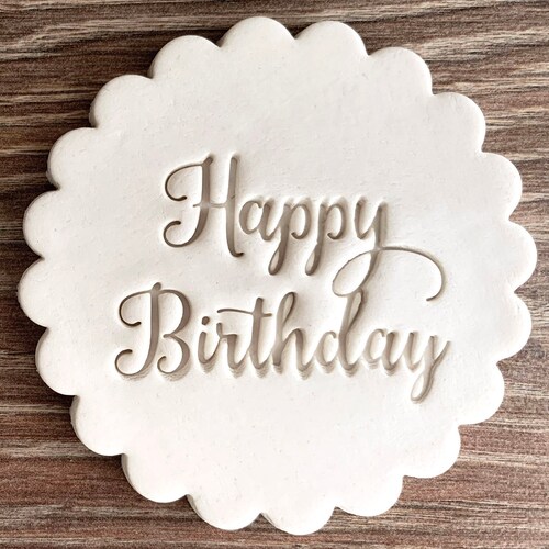 Happy Anniversary Cookie Cutter And Embosser - 6.5cm Round U2013 Cookie