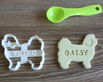 Maltese Cookie Cutter Custom Treat Personalized Pet Lab Puppy Dog Breed Treat Cutter Pupcake Topper Gingerbread Cookie Cutter