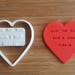 Save the Date 2 Piece Cookie Cutter and Embosser Custom Wedding Engagement Party Biscuit Fondant Stamp Personalized Cookie Heart Shape