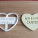 Custom Mr and Mrs Wedding Cookie Cutter Engagement Biscuit Stamp Cake Topper Personalized Wedding Cookie Cutter Heart Shape Cookie Cutter