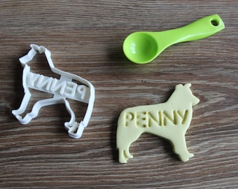 Personalisierte Border Collie Cookie Cutter, benutzerdefinierte Hunde Leckerbäcker Cutter