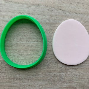 Easter Egg 2 Cookie Cutter Flat Egg Fondant cutter