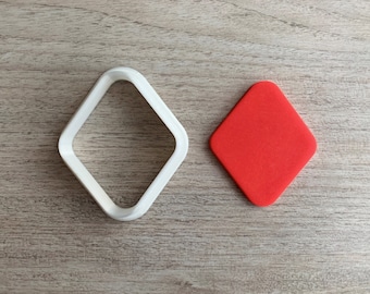 Rounded Rhombus Cookie Cutter Fondant cutter