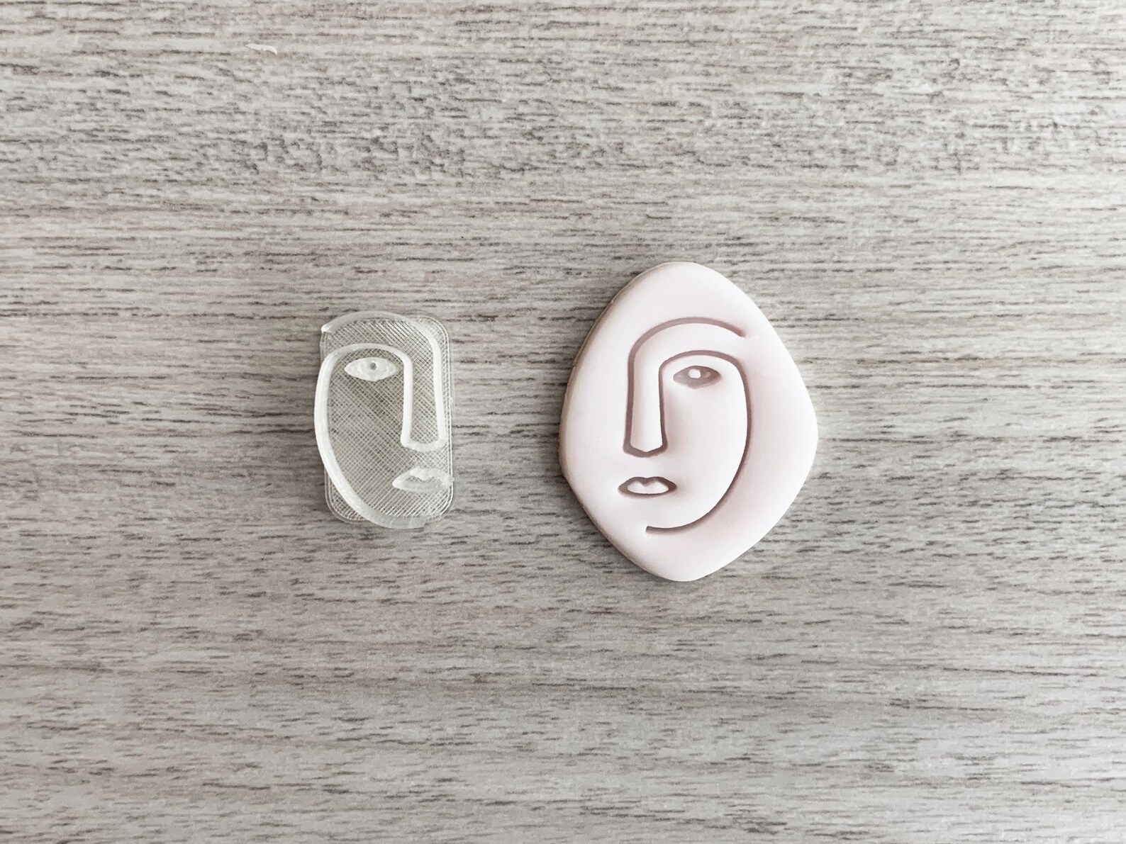 Abstract Face Embossers Set of 11 , Stamp for Fondant, Polymer Clay ...