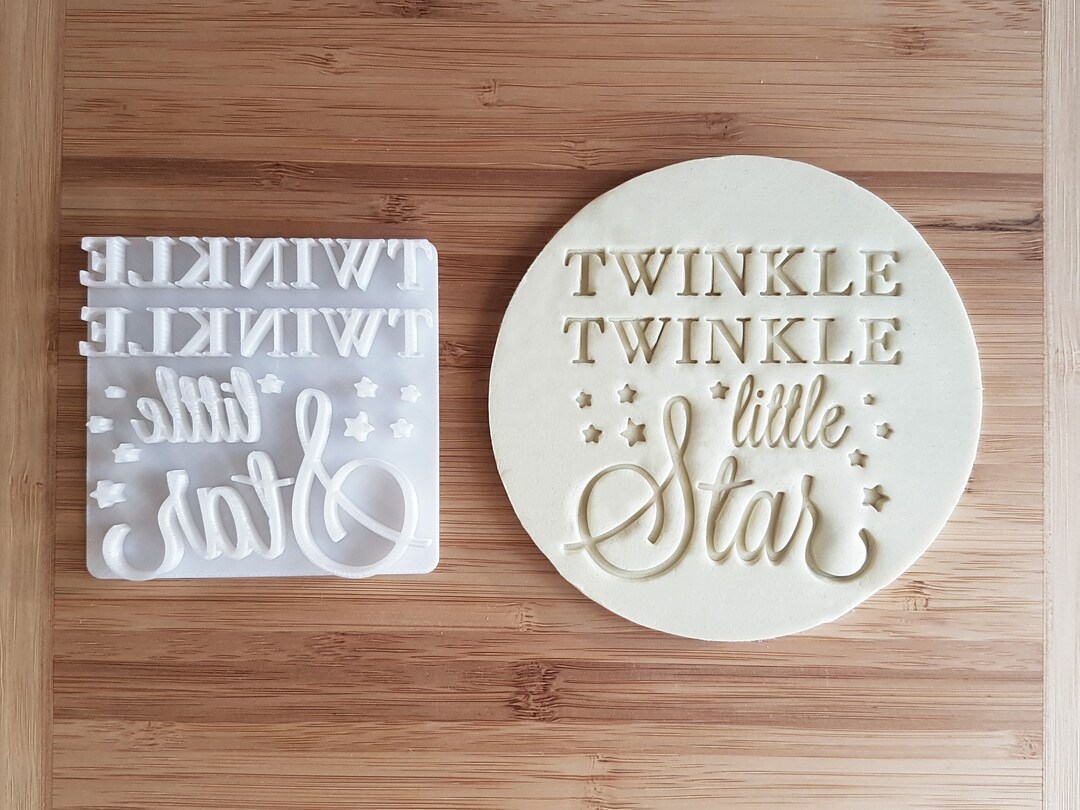 Twinkle Twinkle Little Star Fondant Embosser or Cookie Stamp Icing