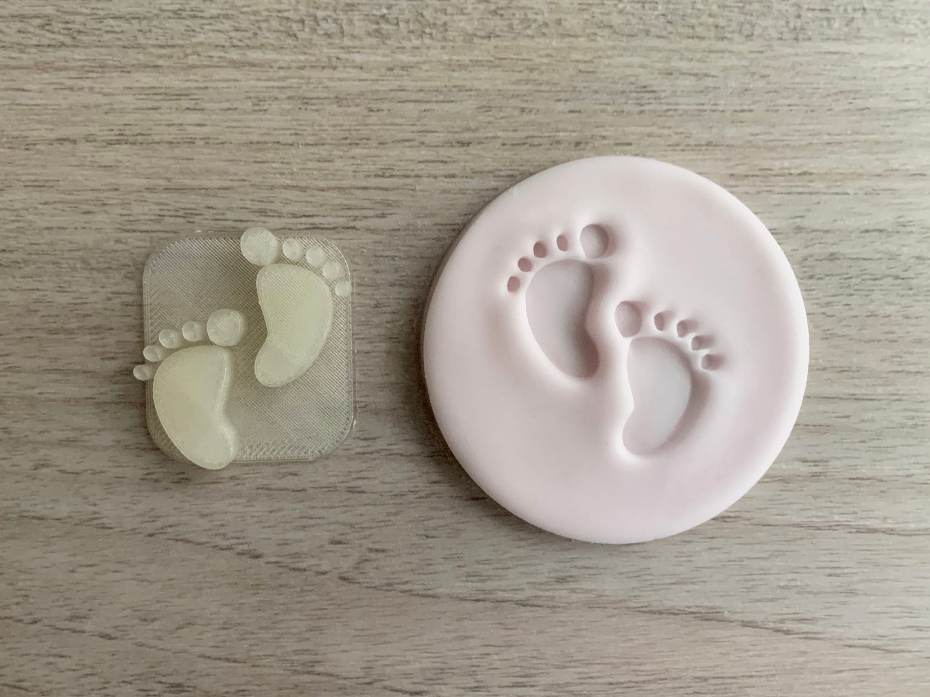Baby Feet Embosser Set Baby Shower fondant cookie stamp Etsy