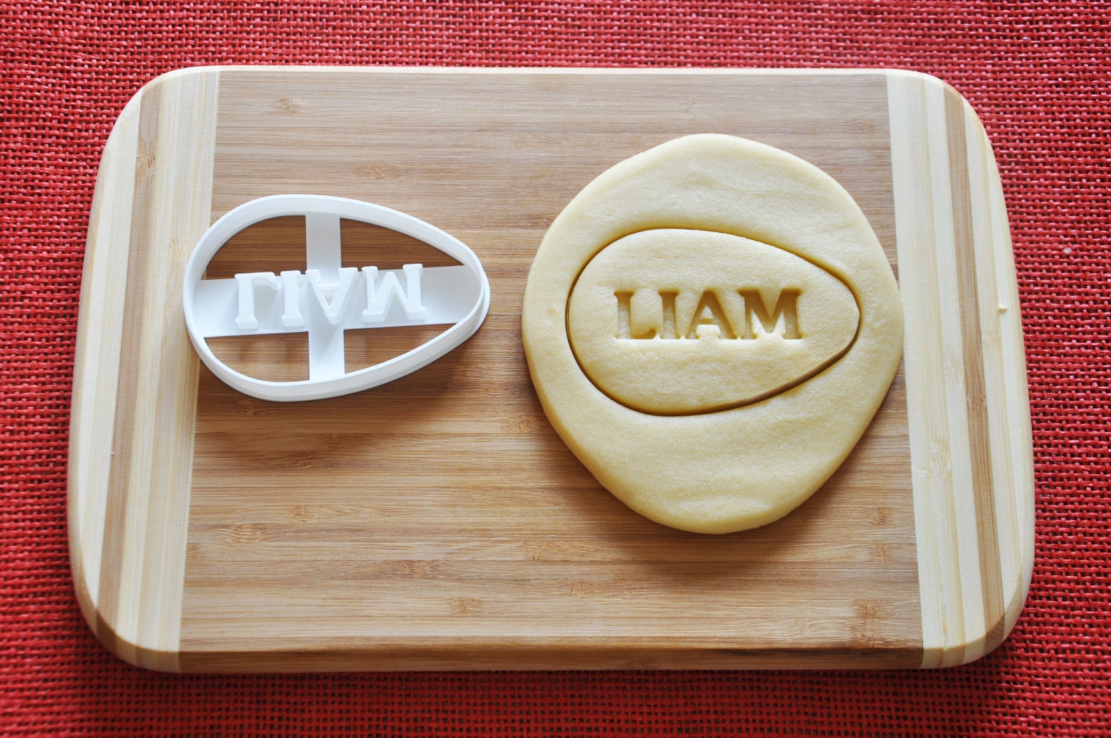 CUSTOM EGG Shaped Cookie Cutter Easter Personalized Biscuit Etsy