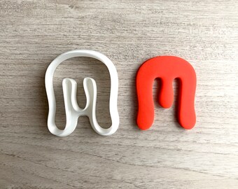 Abstract M Shape Cookie Cutter Fondant cutter