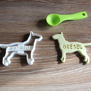 Bull Terrier Cookie Cutter Custom treat Personalized Dog Breed puppy Treat Cutter