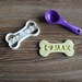 Custom Dog Bone Cookie Cutter - I love {your dog NAME} - Personalized Dog puppy Treat Cutter clear
