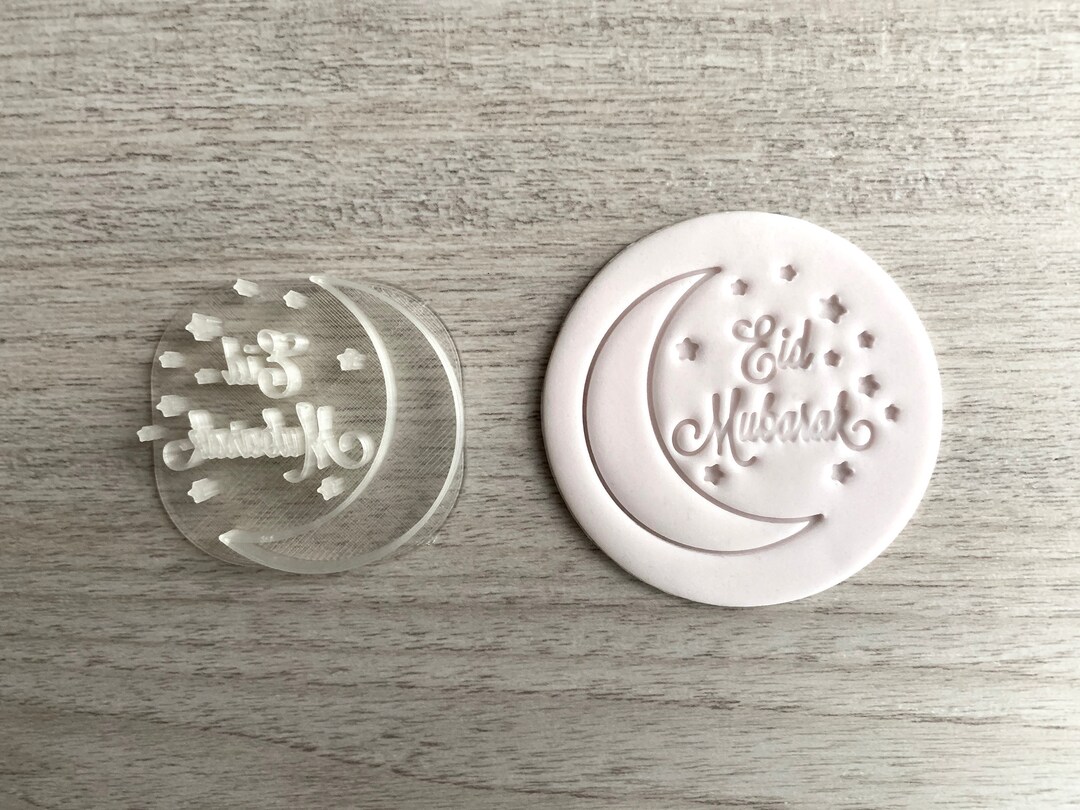 Eid Mubarak Fondant Embosser Stamp Icing Frosting Biscuit Stamp Cake