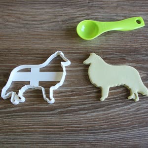 Rough Collie Cookie Cutter Cane Cucciolo Cucciolo PetUtter Trattare Cutter Cupcake Topcake Animal Cake Topper Gingerbread Cookie Cutter