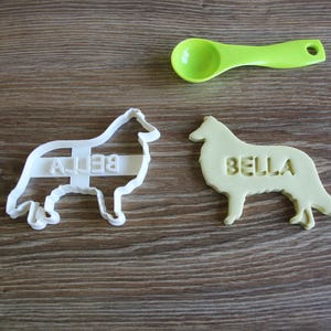 Rough Collie Cookie Cutter Personalizzato Trattare Cane Personalizzato Cookie Cutter Cucciolo Trattare Cutter Cupcake topper Gingerbread Cookie Cutter
