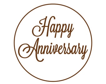 Happy Anniversary Fondant Embosser or Cookie Stamp Wedding  Anniversary Icing Frosting Biscuit Stamp Cake Fondant Embossing Stamp