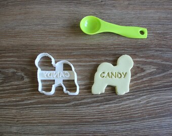 Personalized Old English Sheepdog Cookie Cutter, Custom Dog Treat Cutter