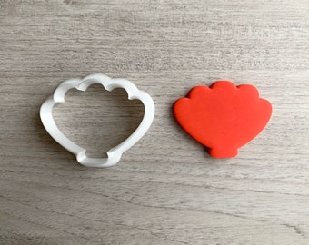 Cortador de galletas con forma de concha marina, cortador de fondant