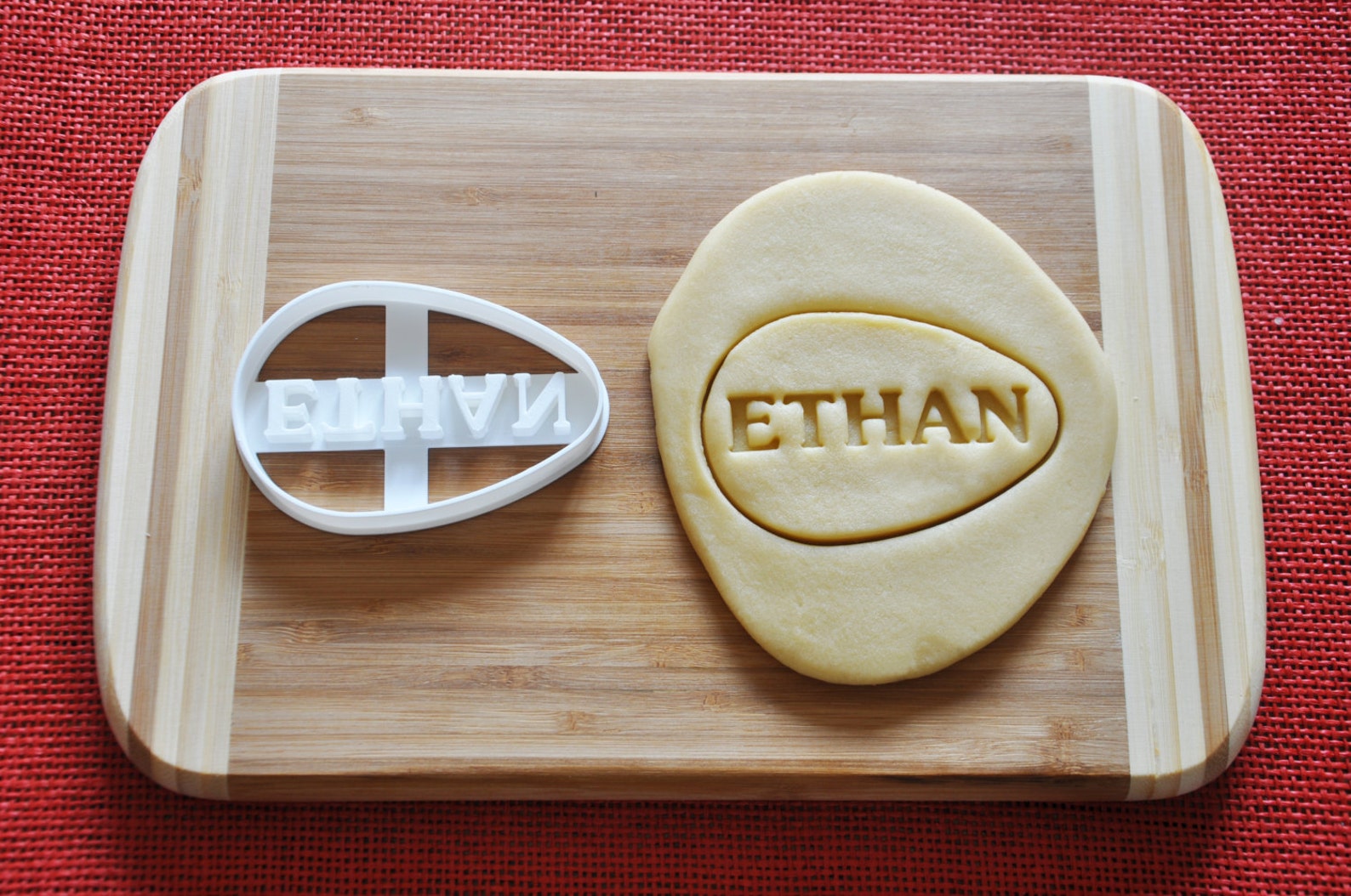 CUSTOM EGG Shaped Cookie Cutter Easter Personalized Biscuit Etsy