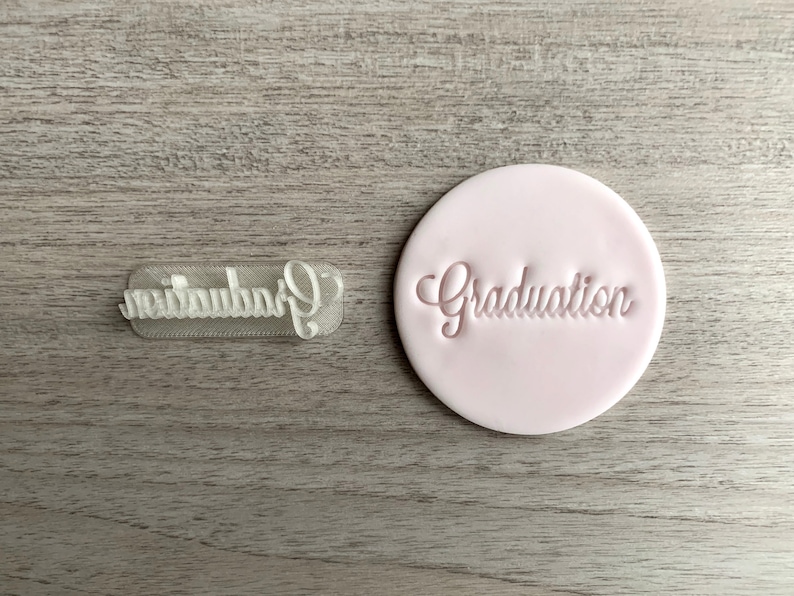 Graduation Fondant Embosser or Cookie Stamp With Handle - Etsy